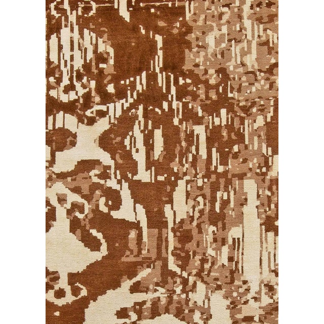 Contemporary abstract luria hand knotted wool rug by Doris Leslie Blau. Size: 11'3" x 14'2" (342 x 431 cm). This stunning...