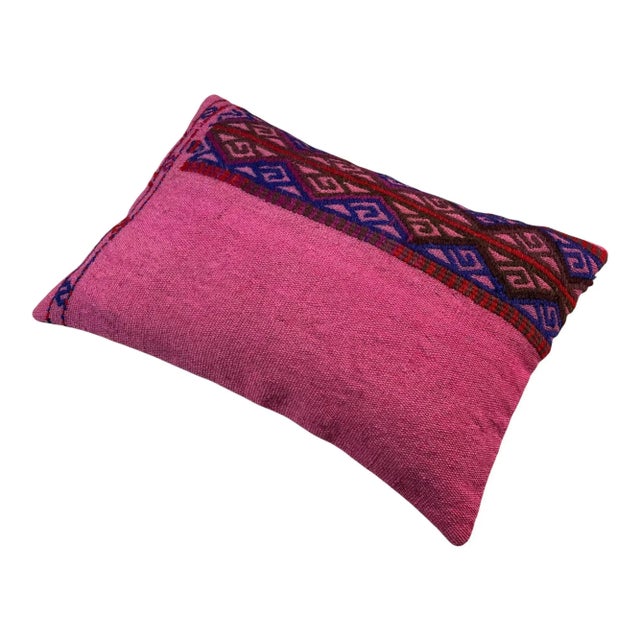 Textile Vintage Anatolian Kilim Cushion Cover For Sale - Image 7 of 11