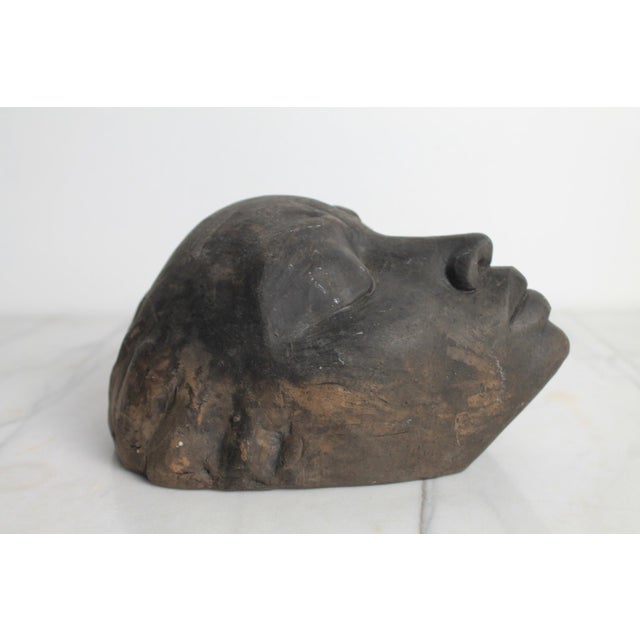 Ceramic Gene Pearson Signed Non-Glazed Ceramic African Female Mask For Sale - Image 7 of 10