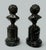 Mid 19th Century Antique Pair French Bronze Marble Busts Grand Tour attribJean Antoine Houdon 19c For Sale - Image 5 of 9