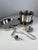 Metal Danish Cylinda-Line Bar Set in Stainless Steel by Arne Jacobsen for Stelton, 1970s, Set of 12 For Sale - Image 7 of 10