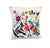 An exceptional example of Mexican Otomi embroidery textile pillow features meticulously hand-stitched imagery of a deer...