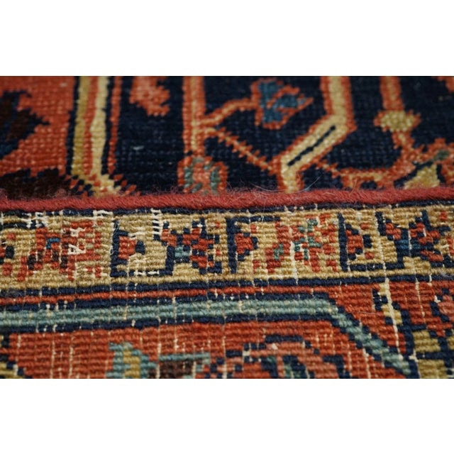 Late 18th Century Antique Serapi Rug 4'7'' x 7'3'' For Sale - Image 5 of 12