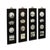 1980s Chinese Rosewood Dream Stone Scenery Wall Panel Set 4 Pieces For Sale - Image 5 of 9