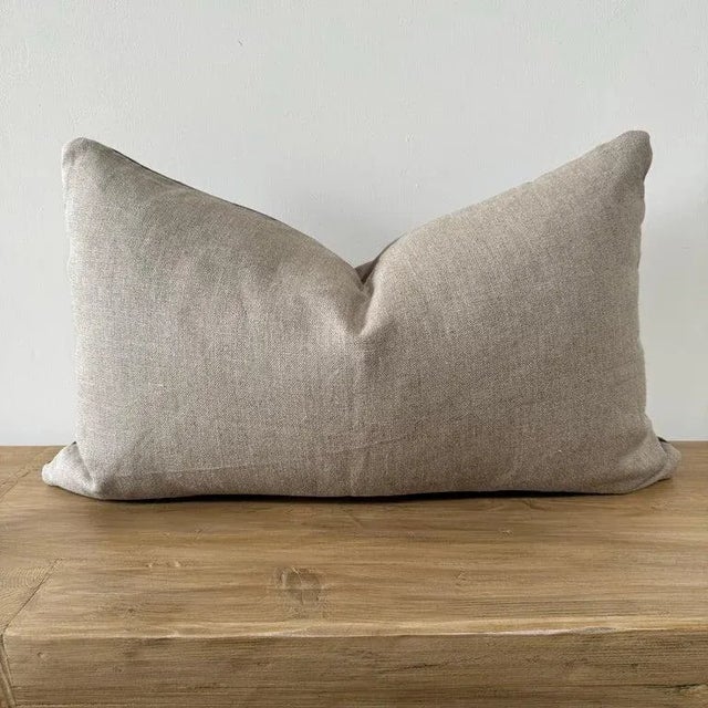 2020s Mushroom Velvet Lumbar Pillow For Sale - Image 5 of 5