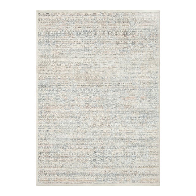Amber Lewis x Loloi Zuma Ivory / Multi 2'-3" x 3'-10" Accent Rug For Sale