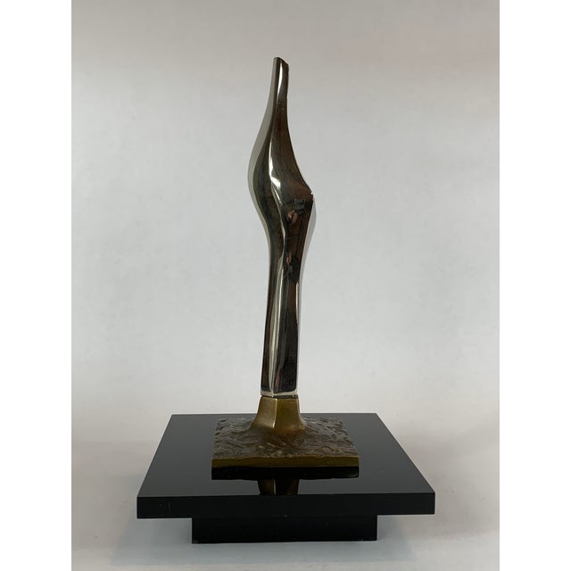 Bronze Abstract Bronze Sculpture by Joseph Burline For Sale - Image 8 of 8