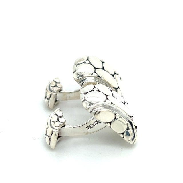 White Late 20th Century John Hardy Estate Men Cufflinks Sterling Silver, A Pair For Sale - Image 8 of 11
