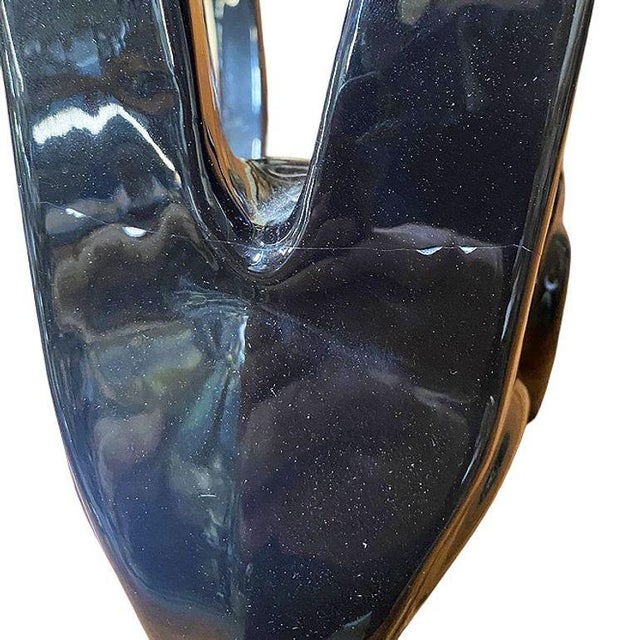 1980s 1980s Post-Modern Black Rams Head Sculpture by Jaru of California For Sale - Image 5 of 6