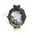 Antique Edwardian Sterling Abalone Marcasite Cameo Brooch 1910s For Sale - Image 4 of 9