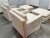 Restoration Hardware Slipcover Belgian Linen Shelter Armchairs + Ottomans, Set For Sale - Image 11 of 12