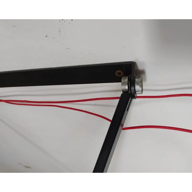 Contemporary Large Black Lacquered Iron Sconce with Diffuser by Paolo Rizzatto for Arteluce, 1970s For Sale - Image 3 of 6