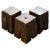 Wood Ancient Normandy Oak Stool Tables by Timothée Musset, Set of 3 For Sale - Image 7 of 7