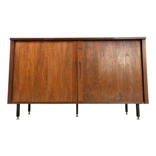 Mid-Century Modern Tambour Door Sideboard, 1960s For Sale