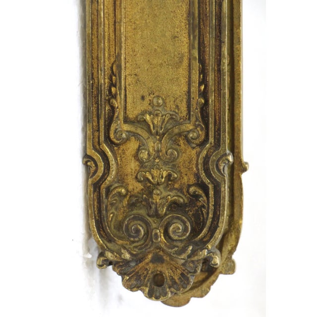 Vintage European French Lever Door Knob Set For Sale - Image 4 of 8