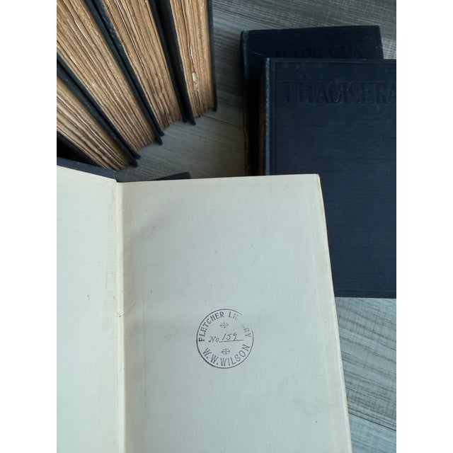 1900 William Makepeace Thackeray Antique Book Collection - 12 Volumes For Sale - Image 4 of 10