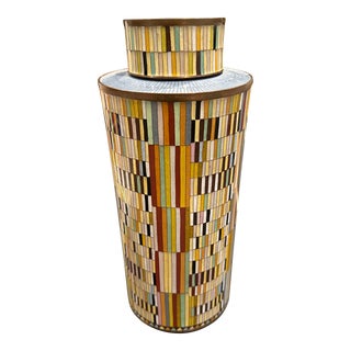 1990s Fabienne Jouvin Cloisonné Ginger Jar For Sale