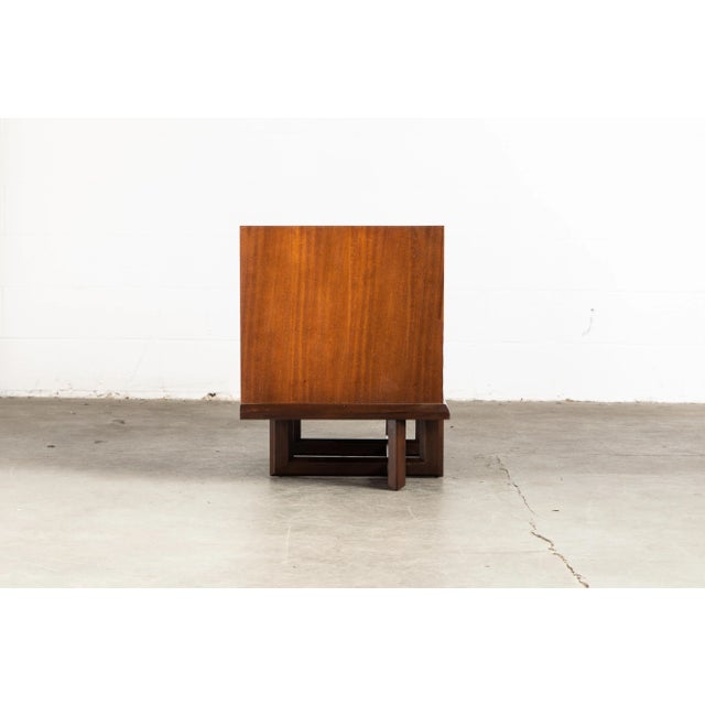 Brown Taliesin' Model #2005 Special Cabinet by Frank Lloyd Wright, 1955, Signed For Sale - Image 8 of 12