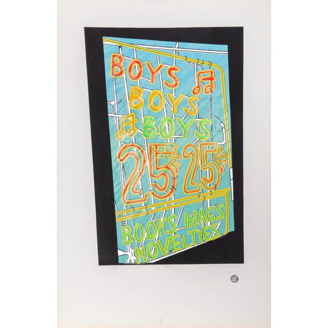 Cindy Wolsfeld, "Boys, Boys, Boys", Pop Art Text Screenprint For Sale In New York - Image 6 of 6
