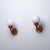 1950s Italian Brass, Red Metal and Opaline Glass Globe Sconces, 1950s, Set of 2 For Sale - Image 5 of 10