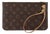 Louis Vuitton Neverfull Monogram Canvas Gold-Tone Hardware Wristlet Bag For Sale