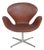 Vintage Swan Chair in Leather by Arne Jacobsen, 1969 For Sale