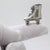 Vintage Italian Handmade Genuine Silver Rare Roller Skate Dollhouse Miniature Figurine For Sale - Image 6 of 9