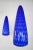 Blue Optica Glass Pendant Lamps by Jo Hammerborg for Fog & Mørup, 1960s, Set of 2 For Sale - Image 8 of 8