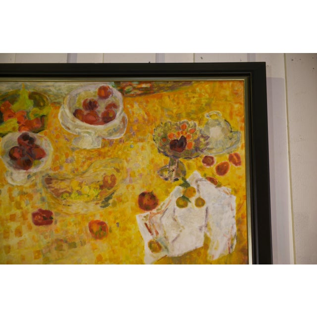 2000 - 2009 Thuillier, Post-Impressionist Still Life with Cherries, Oil Painting on Canvas, Framed For Sale - Image 5 of 9