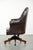 Chesterfield Desk Chair in Brown Cowhide Leather For Sale - Image 5 of 17