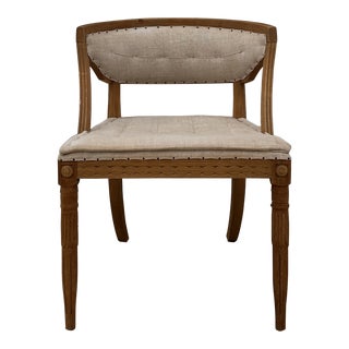 Restoration Hardware Klismos Upholstered Dining Chair For Sale