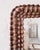 Rustic Pinecone Frame Mirror, Tramp Art Style With Antique Glass For Sale - Image 3 of 7