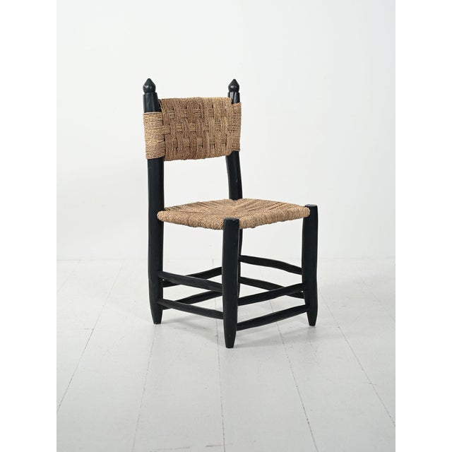 Moroccan Wooden Chairs, 1960s, Set of 5 For Sale - Image 3 of 14