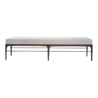 Linear Bench in Dark Walnut Series 72 by Stamford Modern For Sale
