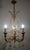 1940s Vintage Metal Murano Glass Flower Chandelier, 1940s For Sale - Image 5 of 10