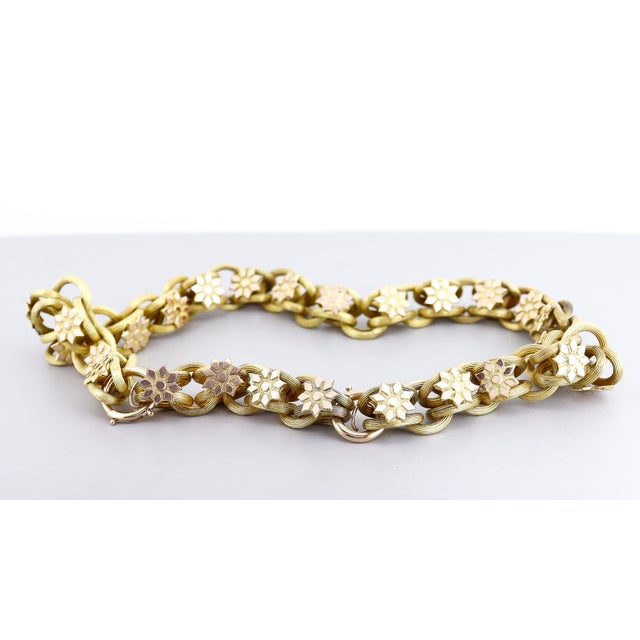 Antique Victorian Fancy 17" Belcher or Rolo Chain Link Necklace For Sale - Image 12 of 15