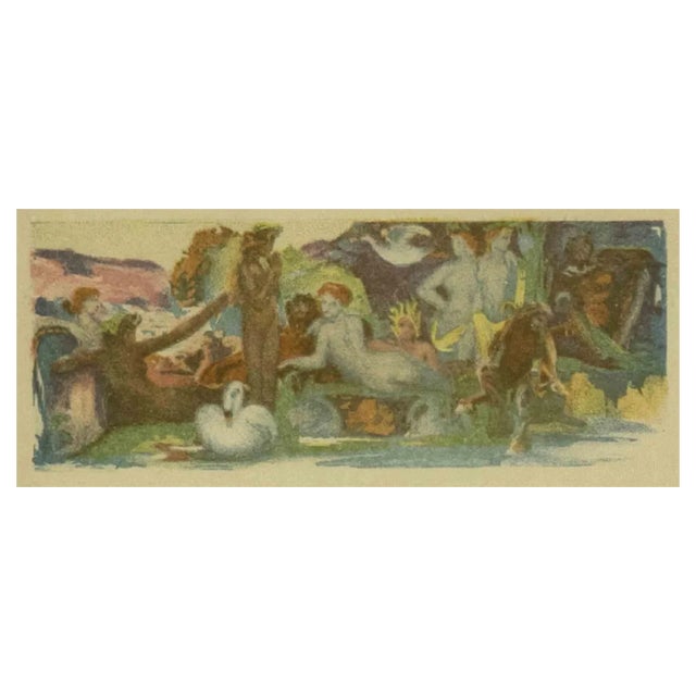Fantastic Creatures, Lithograph, Early 20th-Century For Sale