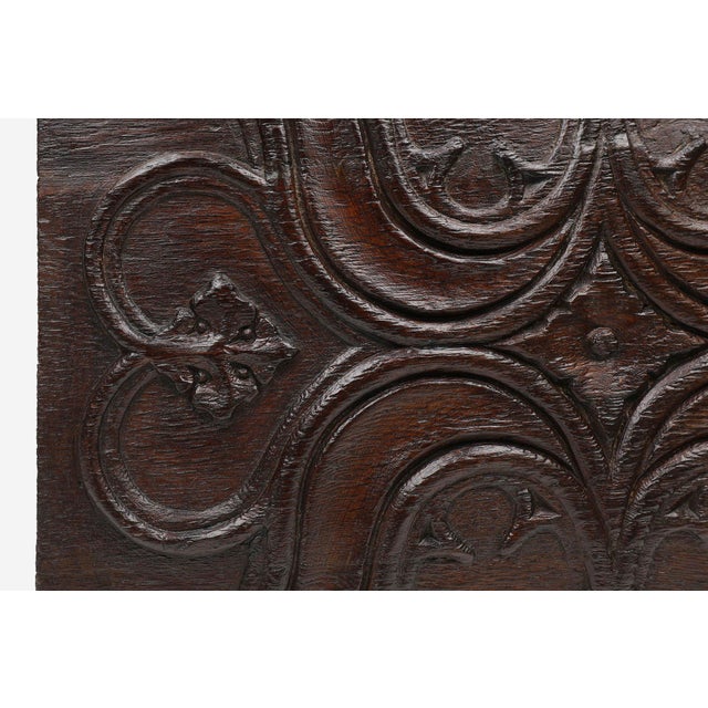 16th Century Gothic Hand-Crafted Panel in Oak, Belgium For Sale - Image 9 of 12