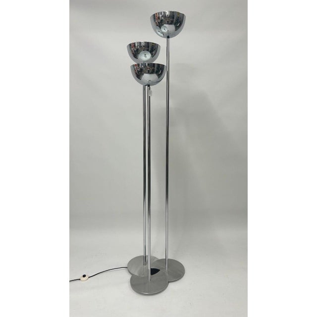 1970s 3-Bulb Floor Lamp from Lamperti, 1970s For Sale - Image 5 of 5