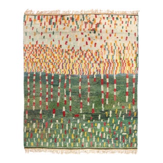 Modern Beni Mrirt Moroccan Rug - 11'08 X 14'01 For Sale