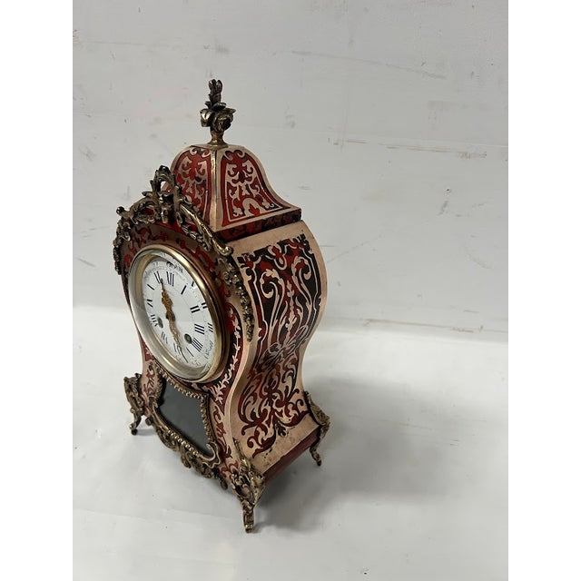 Napoleon III Cartel Clock in Boulle-Style Marquetry, 19th Century For Sale - Image 5 of 18