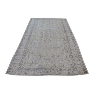 Sandy Overdyed Turkish Rug For Sale