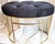 Gold and black classic hues with this tufted vanity stool. Nice condition. Miss Muffet would approve!