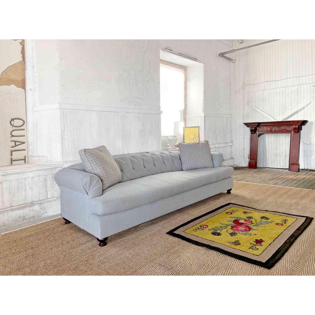 Late 20th Century 'Roger & Chris' Sofa - Vintage Gray Wool Felt For Sale - Image 5 of 9