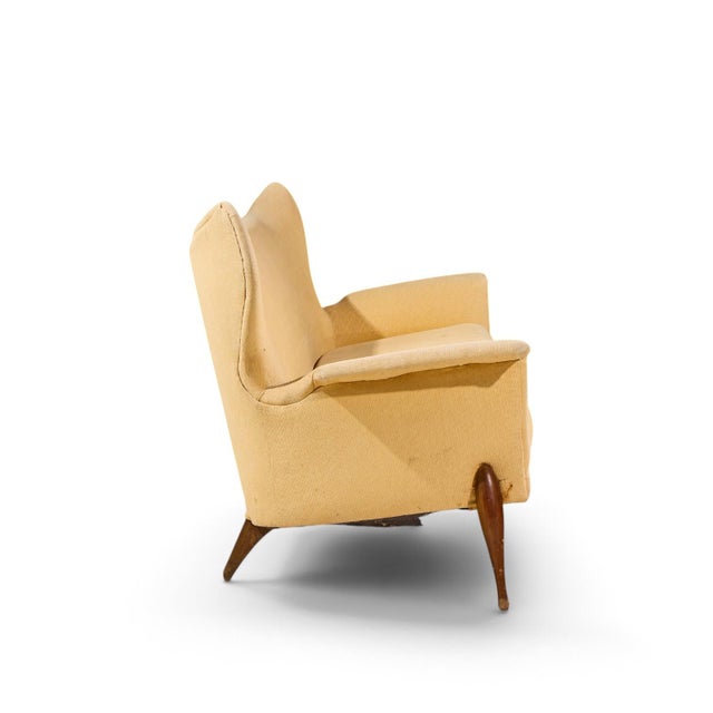 Brown Ben Seibel Mid Century Walnut Gala Sofa For Sale - Image 8 of 9