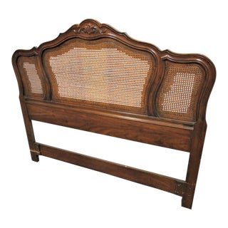 Drexel Touraine French Style Cherry Queen Headboard For Sale
