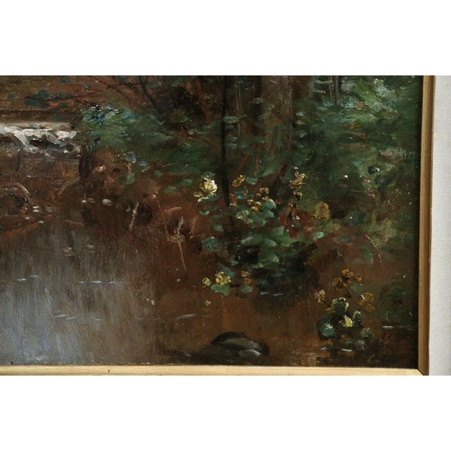 Wood The Stream Louis Aimé Japy 1840–1916 Hammer Prices to $43,000 For Sale - Image 7 of 9