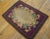 Antique American Rug, Size: 2'6"x3'4" Antique American Hooked Rug Small Scatter Size Wool Purple, Circa Date: 1890s. This...