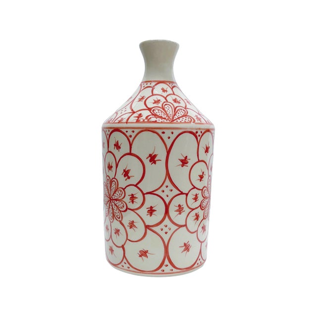 Orange Atom Flower Vase - Large For Sale - Image 8 of 11