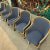Ward Bennett Set of 5 Ward Bennet Office Chairs Bentwood Stainless Polished Base For Sale - Image 4 of 13